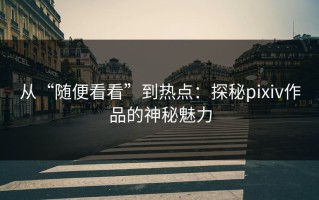 从“随便看看”到热点：探秘pixiv作品的神秘魅力